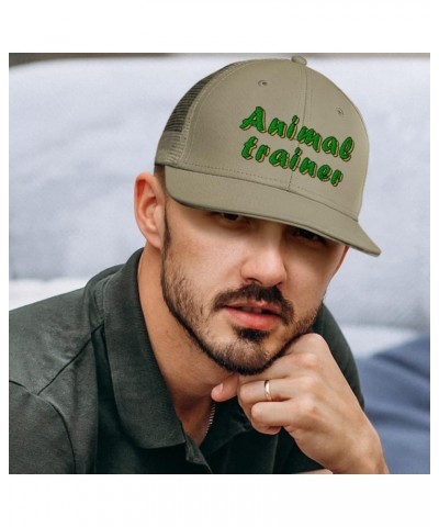 Custom Trucker Hat Baseball Cap Animal Trainer Dog Cotton Obedience Dad Hats for Men & Women Loden Black Design Only $10.40 B...