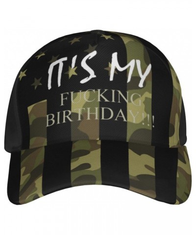 It's My Fucking Birthday Baseball Cap Adjustable Men Women Tucker Dad Hat Black $15.38 Baseball Caps