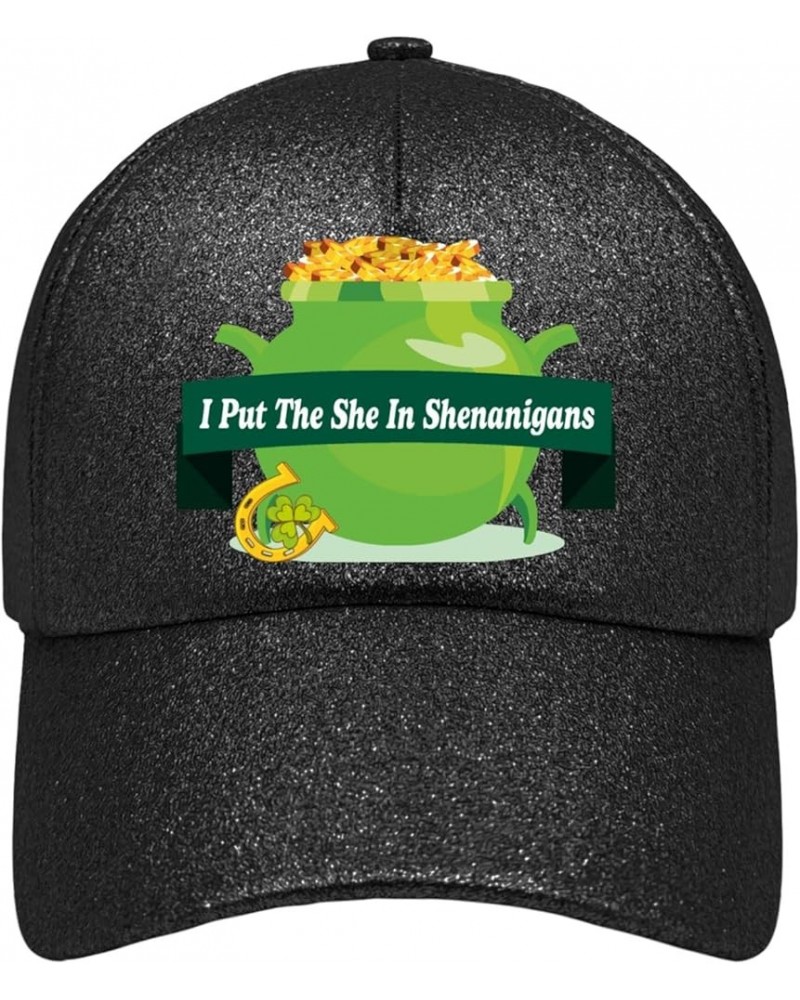 Cowboy hat Men St Patricks Day i Put The she in shenaniganss Summer Hats for Women Vintage hat Gifts for Her Baseball Allblac...