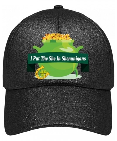 Cowboy hat Men St Patricks Day i Put The she in shenaniganss Summer Hats for Women Vintage hat Gifts for Her Baseball Allblac...