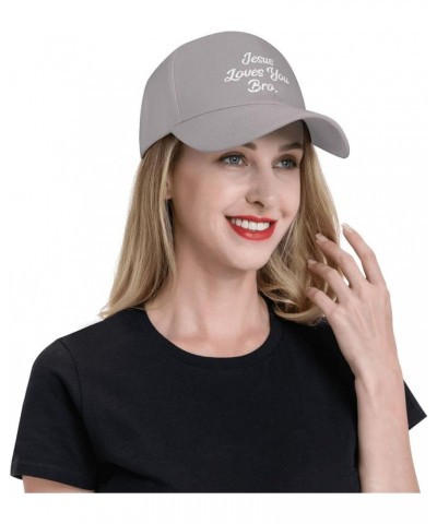 Jesus Loves You Baseball Cap Men Women - Classic Trucker Hat Adjustable Plain Hat Black Gray $12.78 Baseball Caps