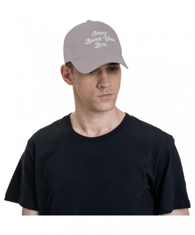 Jesus Loves You Baseball Cap Men Women - Classic Trucker Hat Adjustable Plain Hat Black Gray $12.78 Baseball Caps