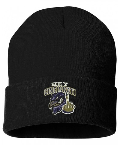 Baltimore Football Hat Sport Fan Caps Embroidered Hats Beanie, Black, Hey Cincinnati $15.36 Baseball Caps