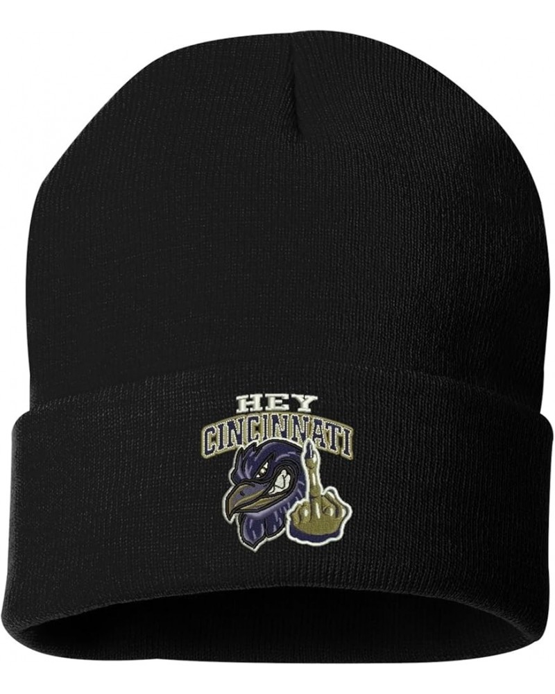 Baltimore Football Hat Sport Fan Caps Embroidered Hats Beanie, Black, Hey Cincinnati $15.36 Baseball Caps