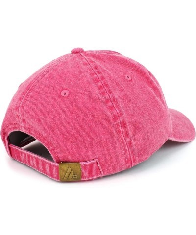 Nashville TN Embroidered Pigment Dyed Washed Baseball Cap Fuchsia $13.49 Baseball Caps