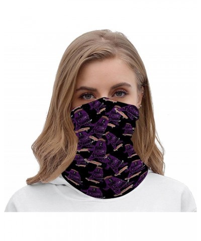 Bear Skating Funny Face Mask Cover Neck Gaiter Seamless Bandana Head Scarf Wrap for Men Women $8.39 Scarves