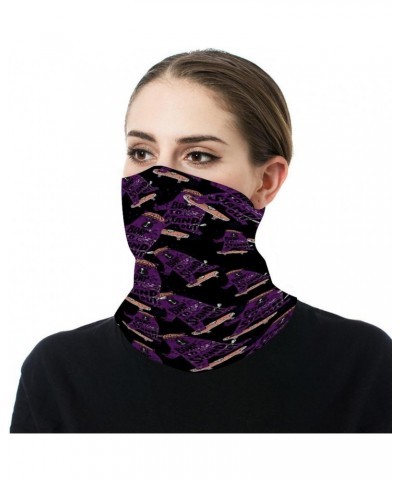 Bear Skating Funny Face Mask Cover Neck Gaiter Seamless Bandana Head Scarf Wrap for Men Women $8.39 Scarves