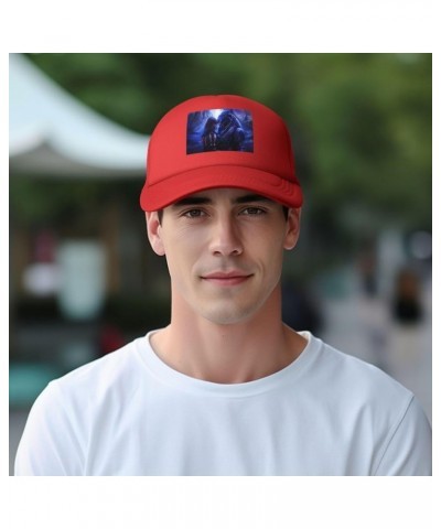 Game Mass Baseball Cap Effect 3D Printing Hip Hop for Men Women Adjustable Baseball Cap Black Red $14.78 Baseball Caps