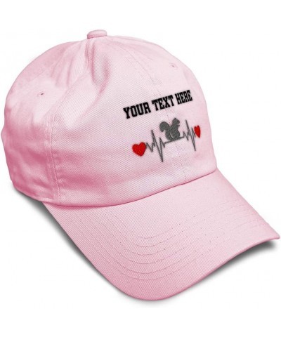 Soft Baseball Cap Squirrel Lifeline A Farm and Domesticated Animals Cotton Dad Hats for Men & Women Soft Pink Personalized Te...