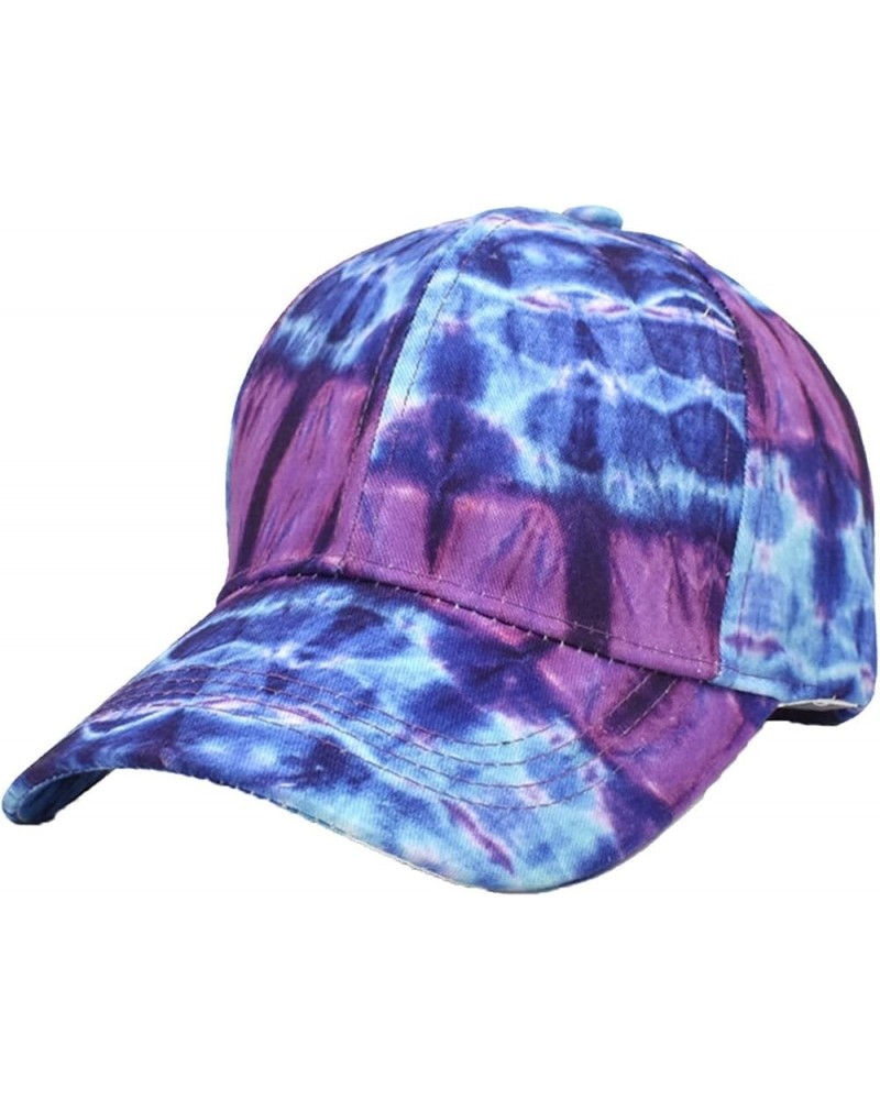 Men and Women Casual Summer Printed Adjustable Outdoor Sunshade Visors Baseball Hat Gardening Visor 1-purple $9.73 Visors