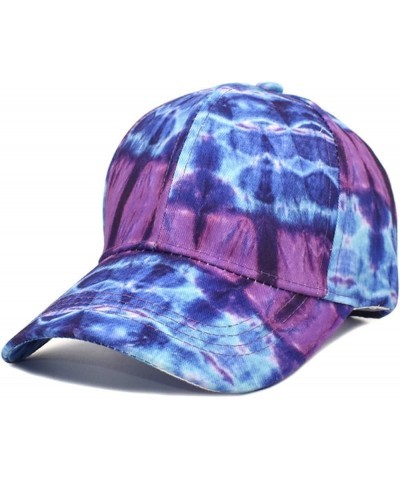 Men and Women Casual Summer Printed Adjustable Outdoor Sunshade Visors Baseball Hat Gardening Visor 1-purple $9.73 Visors