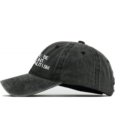 Cotton Unisex Please Be Patient I Have Autism Baseball Cap，Adjustable Dad Hat Black Washed $11.39 Baseball Caps