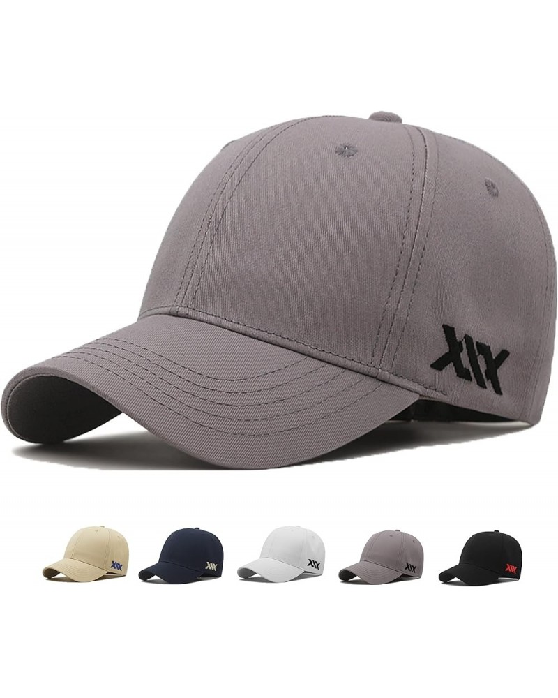 Oversize Baseball Cap XXL big head hats for men large embroidery hats Dad Hat Adjustable 23.6"-26.8 Gray $10.99 Baseball Caps