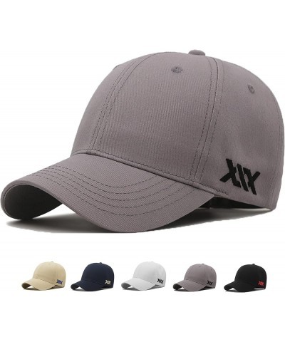 Oversize Baseball Cap XXL big head hats for men large embroidery hats Dad Hat Adjustable 23.6"-26.8 Gray $10.99 Baseball Caps