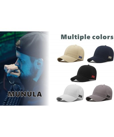 Oversize Baseball Cap XXL big head hats for men large embroidery hats Dad Hat Adjustable 23.6"-26.8 Gray $10.99 Baseball Caps