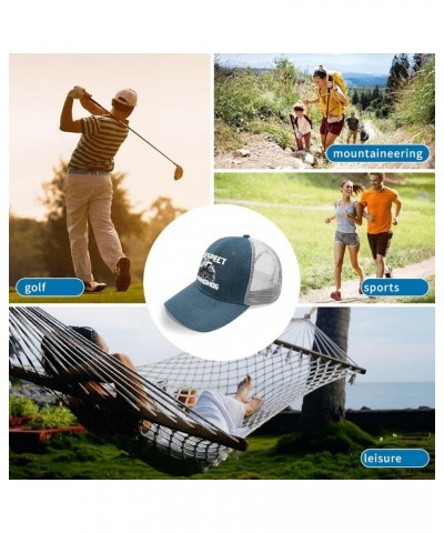 Respect The Groundhog Hats Sports Hat Hats for Men Baseball Cap Gifts for Boyfriends Workout Hats Skyblue $9.44 Sun Hats