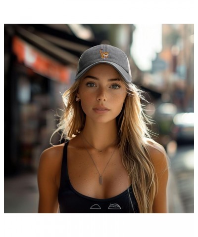 Cool Tiger Baseball Cap Women Men Mesh Back Hats Vintage Cowboy Hat Dad Caps Gray $10.41 Cowboy Hats