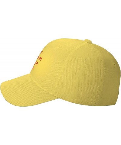 Custom Hat Add Your Name Logo Text Photo Personalized Baseball Hats Yellow $7.77 Baseball Caps