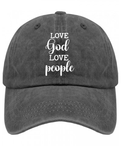 Cowboy Hats for Women Funny Loves God Loves People Golf Hats Men Vintage hat Gifts for Women Golf Caps Suitable for Pigment B...