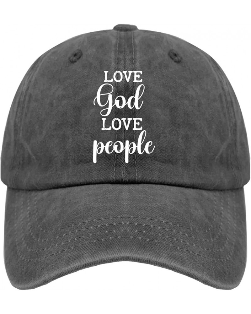 Cowboy Hats for Women Funny Loves God Loves People Golf Hats Men Vintage hat Gifts for Women Golf Caps Suitable for Pigment B...