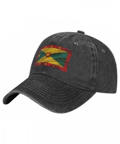 Grenada Flag Baseball Cap for Men Women Fashionable Adjustable Denim Hat $15.25 Baseball Caps