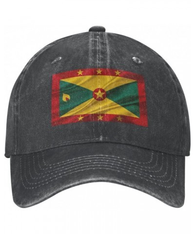 Grenada Flag Baseball Cap for Men Women Fashionable Adjustable Denim Hat $15.25 Baseball Caps