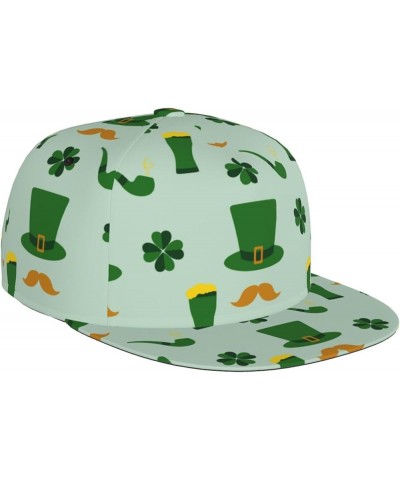 St. Patrick's Day Baseball Cap, Flat Brim Trucker Hat, Buckle Adjustable St. Patrick's Day12 $11.59 Baseball Caps