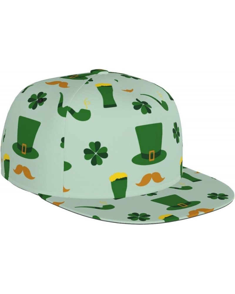 St. Patrick's Day Baseball Cap, Flat Brim Trucker Hat, Buckle Adjustable St. Patrick's Day12 $11.59 Baseball Caps