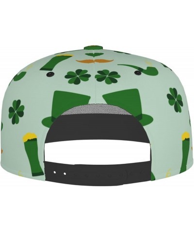 St. Patrick's Day Baseball Cap, Flat Brim Trucker Hat, Buckle Adjustable St. Patrick's Day12 $11.59 Baseball Caps