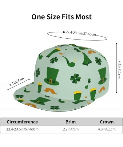 St. Patrick's Day Baseball Cap, Flat Brim Trucker Hat, Buckle Adjustable St. Patrick's Day12 $11.59 Baseball Caps