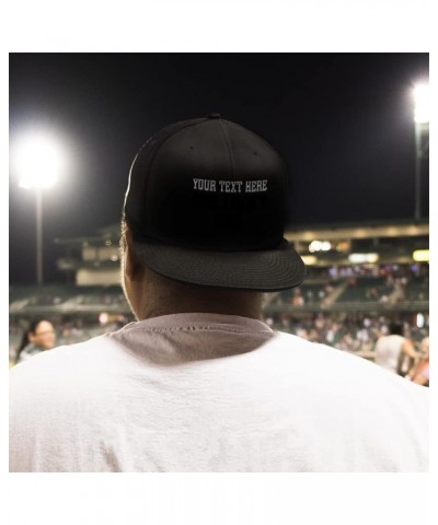 Snapback Hats for Men & Women 1 Lucky Dad Blessed Family A Dad Acrylic Dark Grey Personalized Text Here $19.59 Baseball Caps