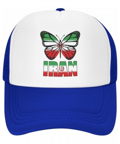 Iran Flag Baseball Cap Patriotic Adult Unisex Adjustable Mesh Hat Soccer Outdoor Caps Blue $9.35 Baseball Caps