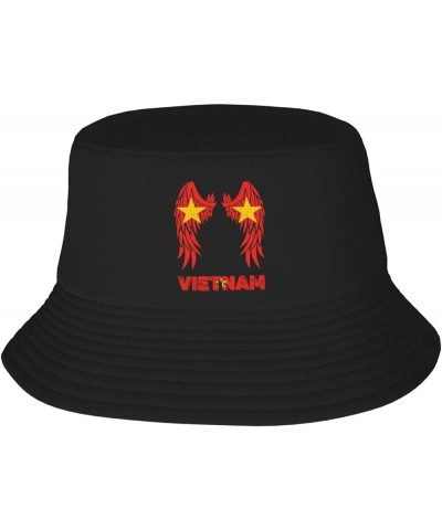 Vintage Vietnam Vietnamese Flag Bucket Hat Fisherman Cap Packable for Women Men Vintage Vietnam Vietnamese Flag Wings $10.34 ...