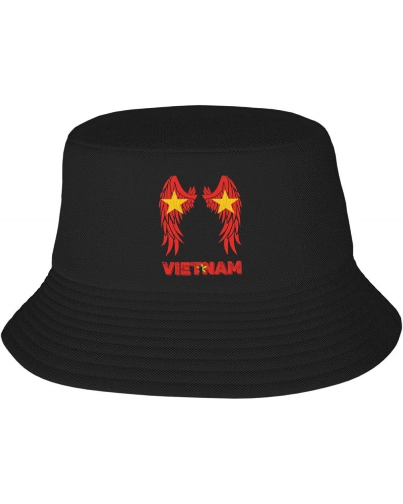 Vintage Vietnam Vietnamese Flag Bucket Hat Fisherman Cap Packable for Women Men Vintage Vietnam Vietnamese Flag Wings $10.34 ...