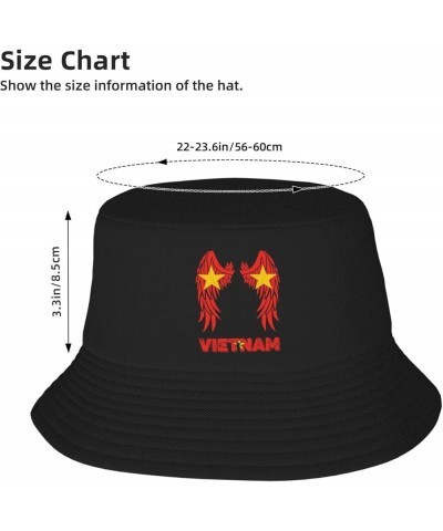 Vintage Vietnam Vietnamese Flag Bucket Hat Fisherman Cap Packable for Women Men Vintage Vietnam Vietnamese Flag Wings $10.34 ...