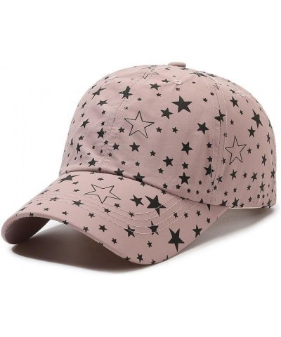 Vintage Star Hat Unique Hats Graphic Sun Hat for Women Women's Men Mens Wide Brim Baseball Cap Hip-hop Caps Star Pink $11.75 ...