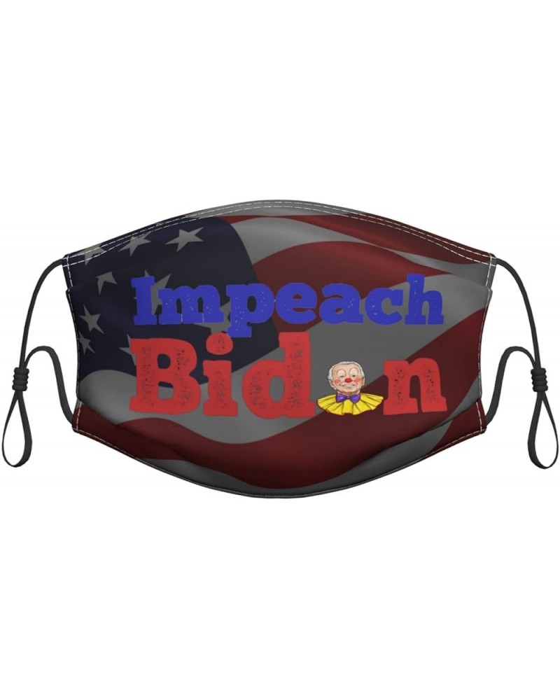 Face Mask Impeach President Joe Biden Dust Mask Breathable Adjustable Reusable Windproof Cover Black $8.51 Balaclavas