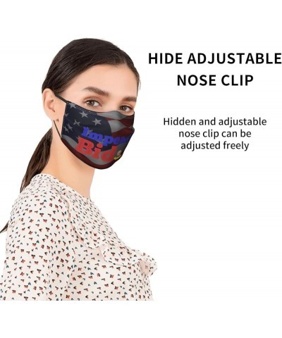 Face Mask Impeach President Joe Biden Dust Mask Breathable Adjustable Reusable Windproof Cover Black $8.51 Balaclavas