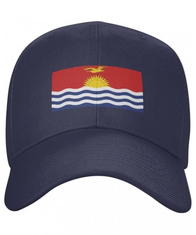 Flag of Kiribati Baseball Cap for Men Women Hat Adjustable Truck Driver Baseball Caps Dad Hats Navy Blue $11.02 Baseball Caps