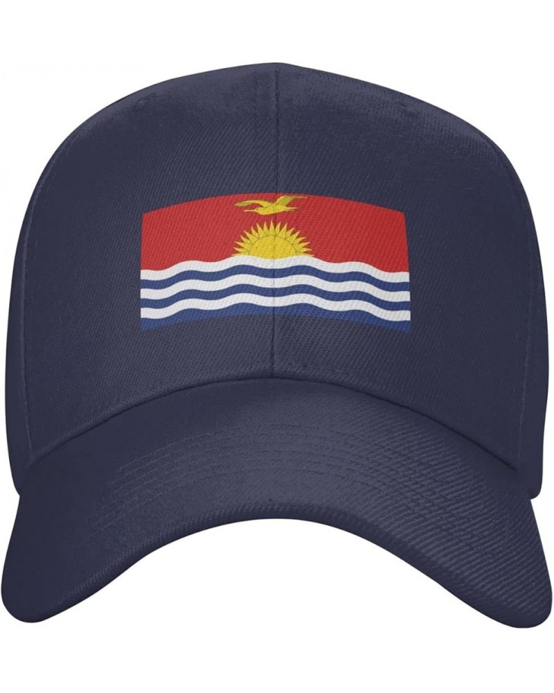 Flag of Kiribati Baseball Cap for Men Women Hat Adjustable Truck Driver Baseball Caps Dad Hats Navy Blue $11.02 Baseball Caps