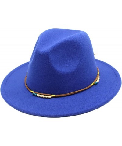 Women's Fedora Hat Wide Brim Felt Jazz Hat with Rope Solid Color Panama Hat Casual Cloche Hats Crushable Yellow2 $18.28 Fedoras