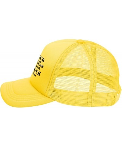 I Lick The Salt Swallow The Tequila The Lime Mesh Hat for Men Women Baseball Cap Trucker Hat Black Yellow $12.31 Baseball Caps