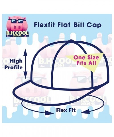 I'd Rather Be Giving - Flexfit 6210 Structured Flat Bill Fitted Hat | Baseball Cap for Men and Women | Snapback Closure Black...