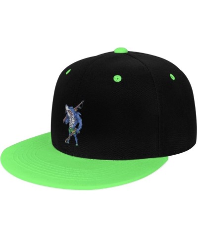 Terrible Sharks Snapback Hat for Men Women Baseball Cap Trucker Flat Bill Hats Dad Caps Green $12.12 Baseball Caps