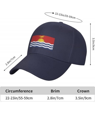 Flag of Kiribati Baseball Cap for Men Women Hat Adjustable Truck Driver Baseball Caps Dad Hats Navy Blue $11.02 Baseball Caps