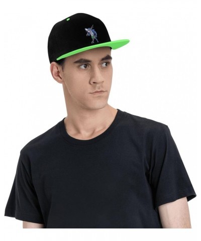 Terrible Sharks Snapback Hat for Men Women Baseball Cap Trucker Flat Bill Hats Dad Caps Green $12.12 Baseball Caps