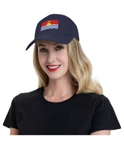 Flag of Kiribati Baseball Cap for Men Women Hat Adjustable Truck Driver Baseball Caps Dad Hats Navy Blue $11.02 Baseball Caps