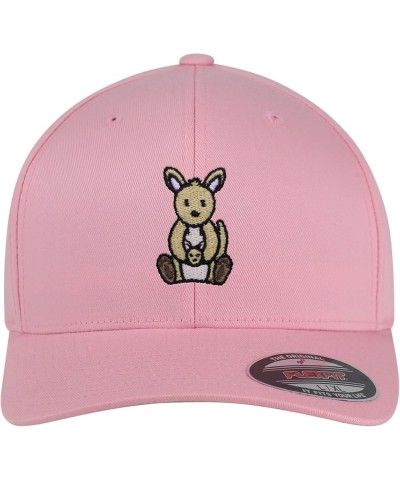 Flexfit Kangaroo Embroidered Baseball Cap Captain Mom Pink $12.59 Baseball Caps