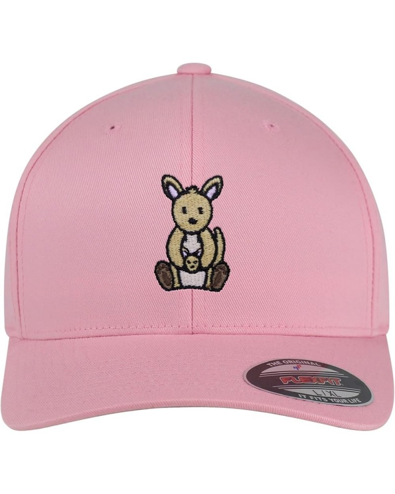 Flexfit Kangaroo Embroidered Baseball Cap Captain Mom Pink $12.59 Baseball Caps