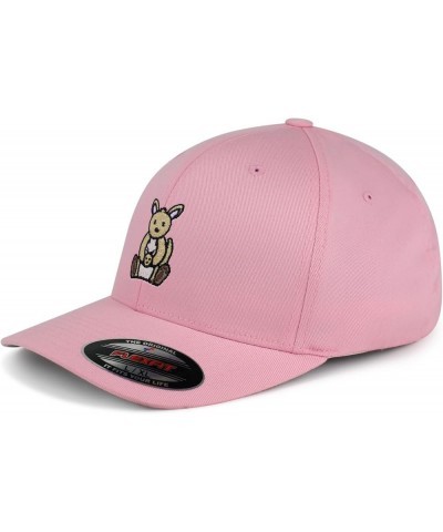 Flexfit Kangaroo Embroidered Baseball Cap Captain Mom Pink $12.59 Baseball Caps